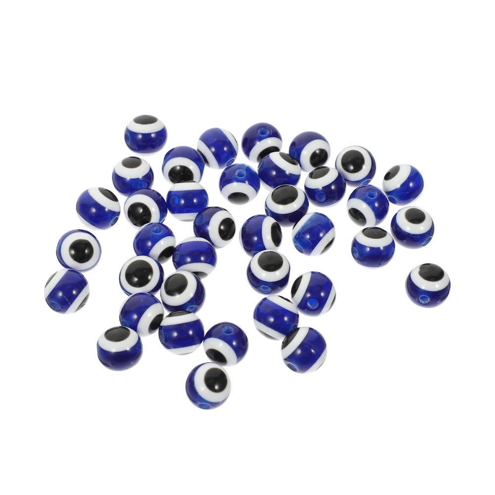 100Pcs Plastic Evil Eye Beads Necklace Bracelet DIY Beads Jewelry Charms