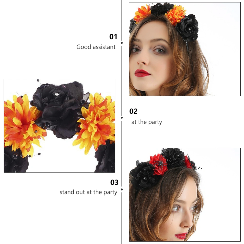 2pcs Women Hair Accessories Premium Halloween Hair Bands for Halloween Parties