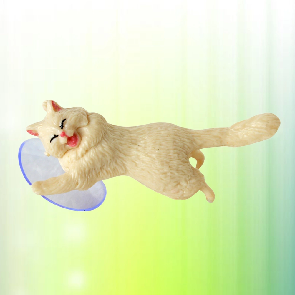 Creative Cartoon Cat Mobile Phone Sucker Novelty Fashion Universal Phone Bracket Desktop Stand (White Cat)