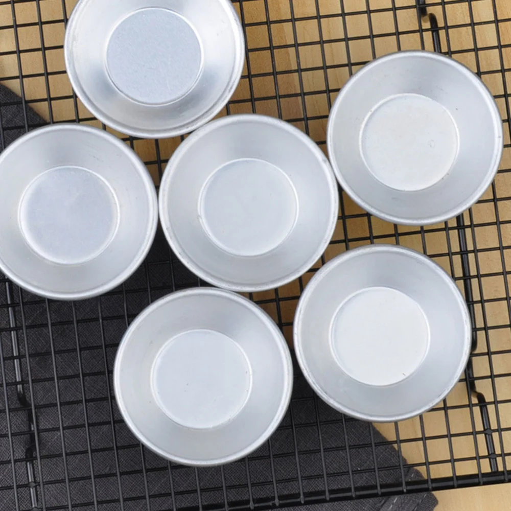 10pcs Delicate Egg Tart Moulds Useful Tart Pans Reusable Baking Cup Molds Rice Ball Mould for Kitchen Baker Shop 