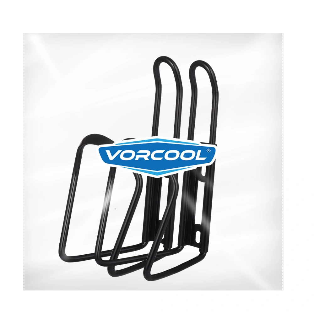 VORCOOL 2 PCS Ultra Light Aluminum Alloy Water Bottle Holder MTB Road Bike Cycling Drink Cup Holder Bottle Cages Rack Brackets Bike Accessories (Black)