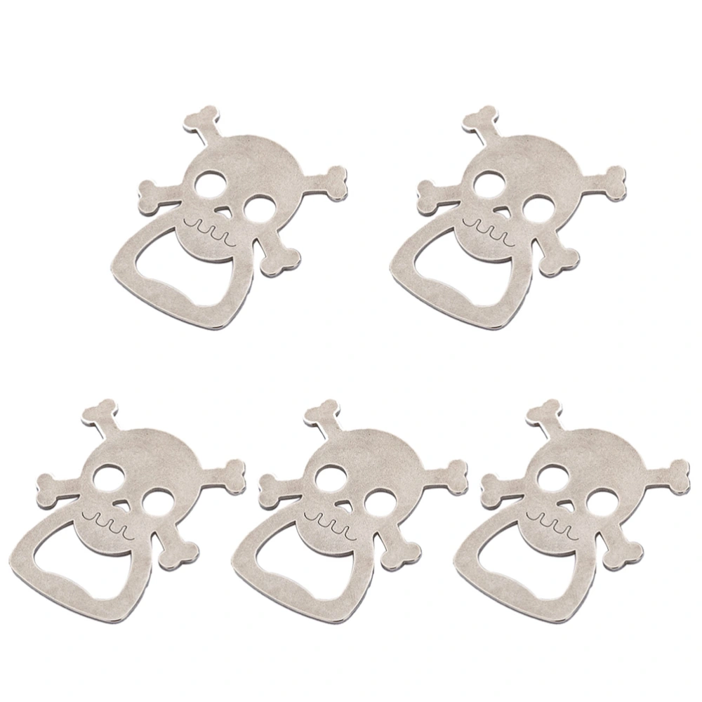 5PCS Halloween Handheld Bottle Opener Creative Portable Skull Head Lifter Party Supplies for Wedding Party Home Bar