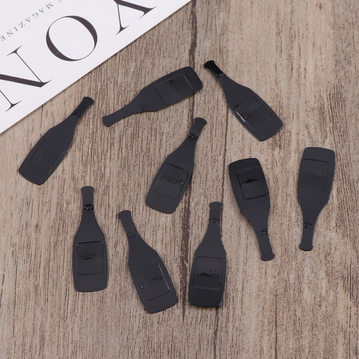 Table Confetti for Holiday Christmas New Year Party Table Decor Celebration Confetti Decorations (Wine Glass and Bottle)