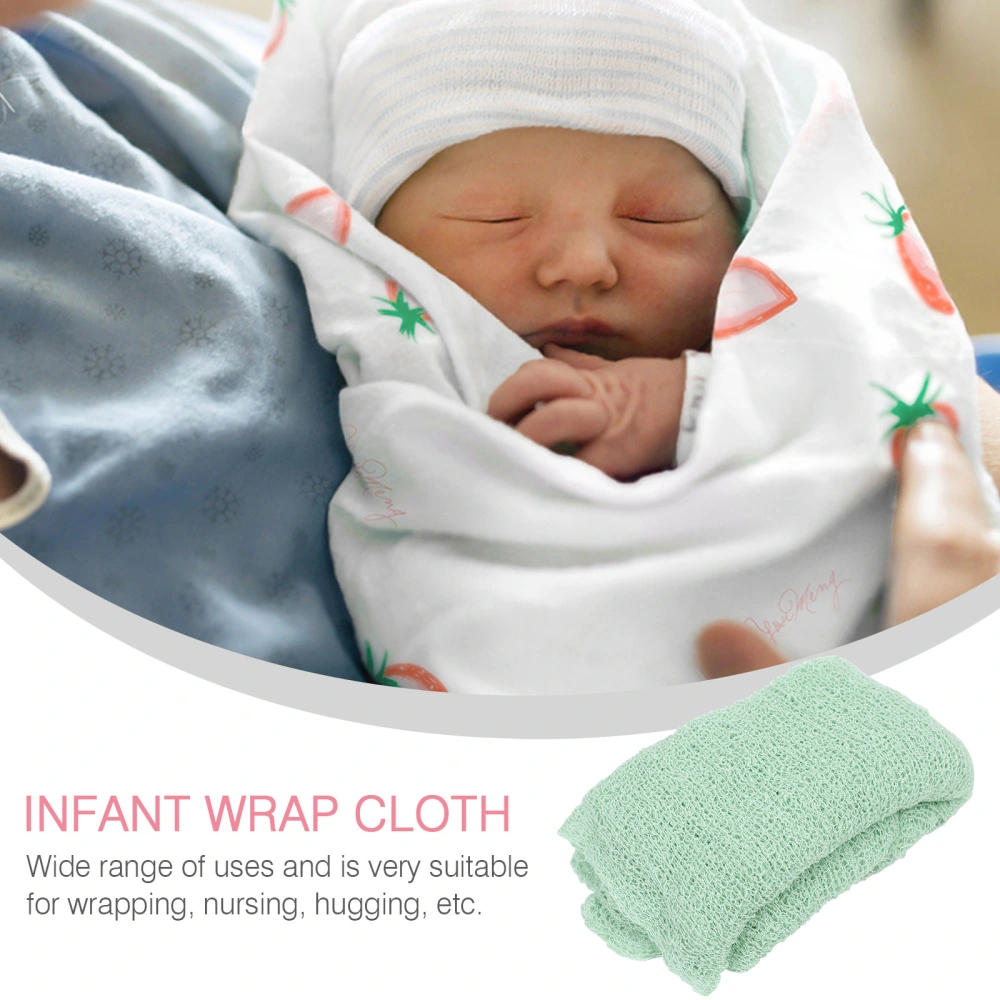 Newborn Baby Photography Photo Prop Stretch Wrap Baby Long Ripple Wrap (Mint Green)