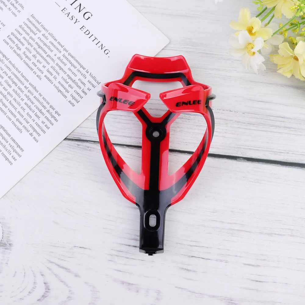 Universal Lightweight Bike Bottle Cage Mountain Bike Water Bottle Kettle Holder for Outdoor Activities Mountain Bikes Road Vehicles Folding Bikes (Red)