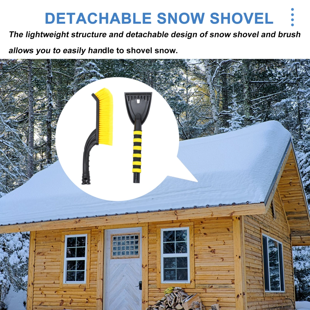 1pc Practical Detachable Snow Shovel Detachable Snow Brush Snow Removal Brush