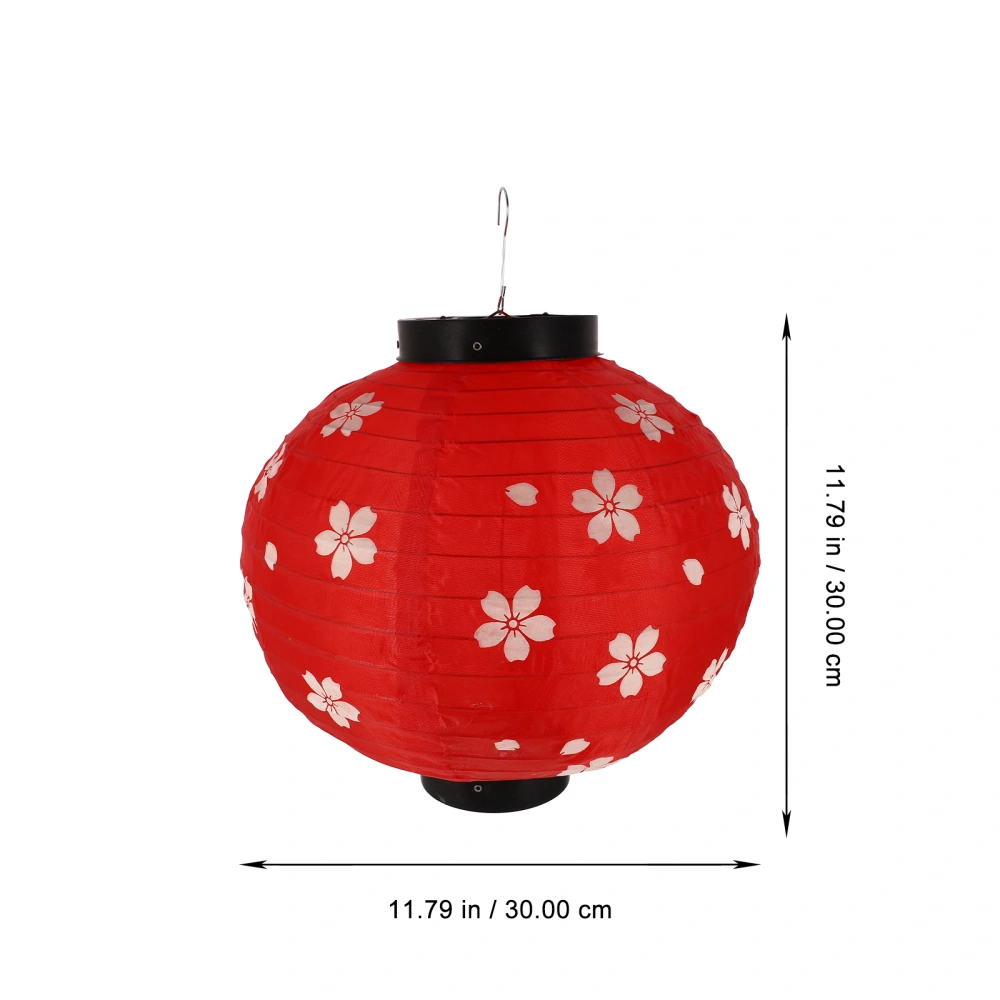 1Pc Japanese Style Lantern Cherry Blossom Lantern Chic Round Lantern Decor