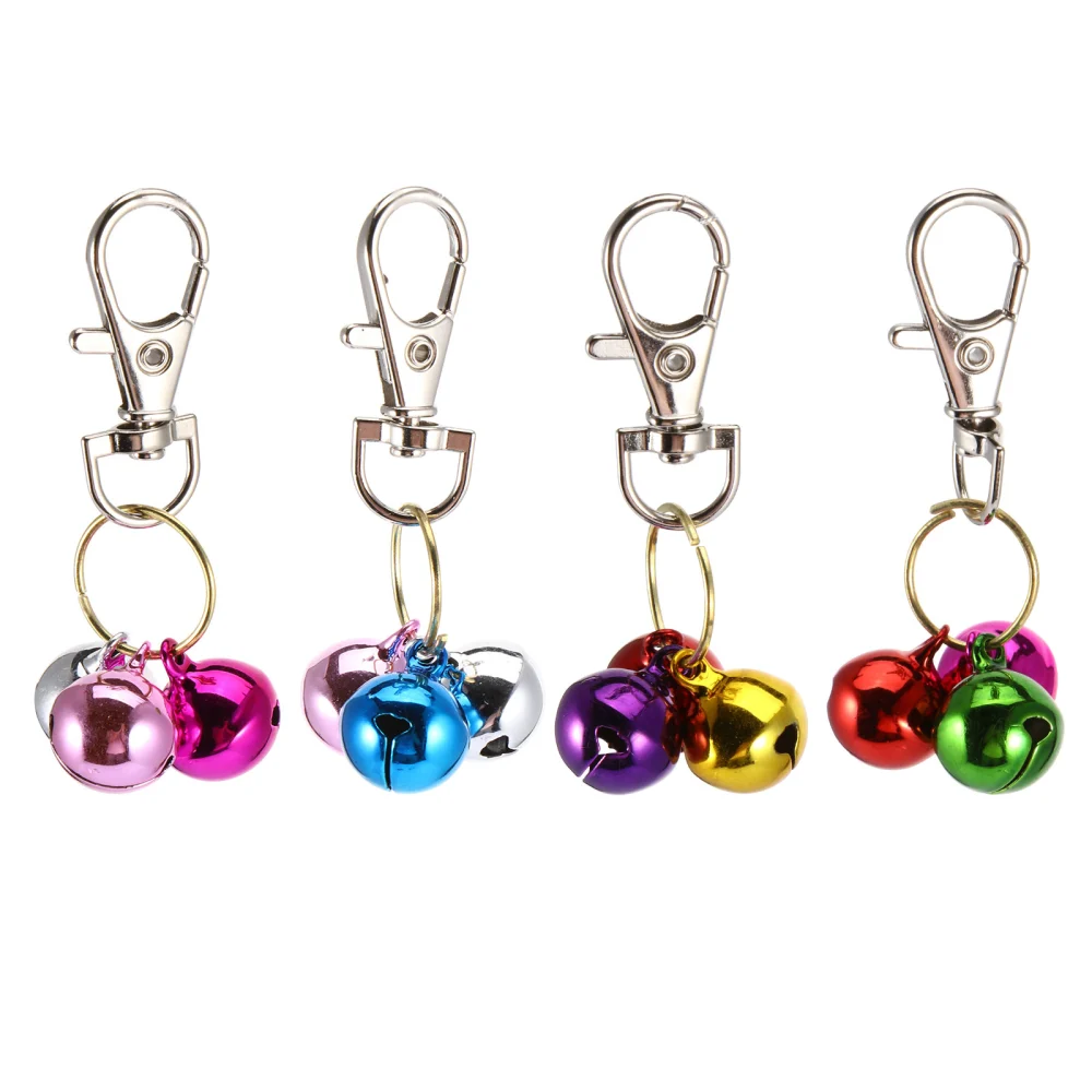 4pcs  Cat Bell Training Charm Pendants Pet Collar Bells Necklace Supplies