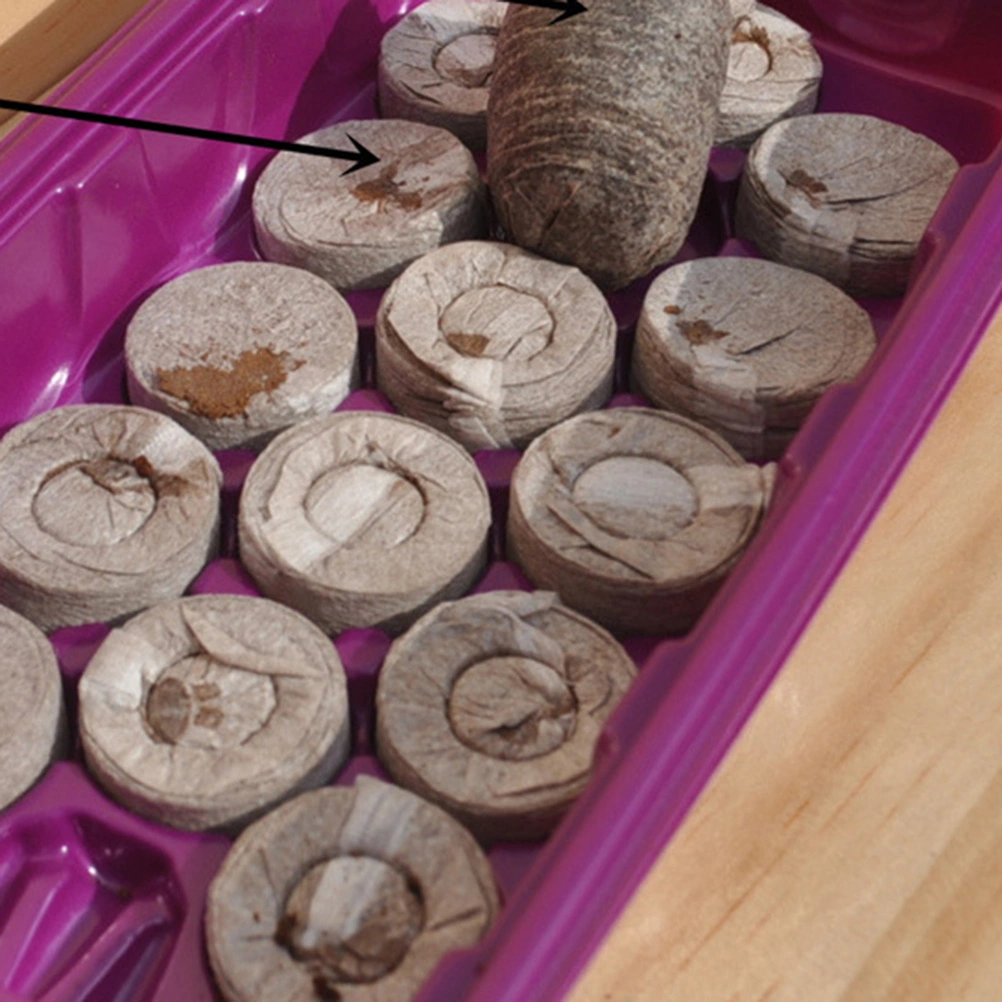 100pcs Mini Blocks Nutrient Soil Block Compressed Soil Block DIY Planting Accessories for Home Garden