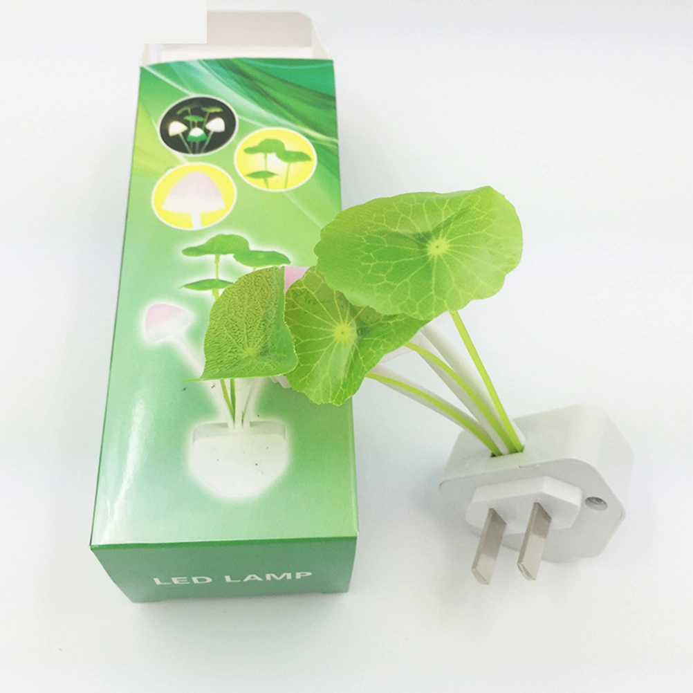 LED Wall Night Lights Mushroom Plants Style Sensor Lamp for Kids Sleeping with US-plug