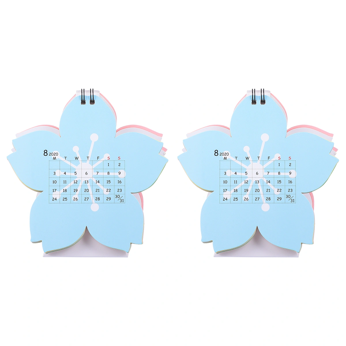 1 Set of 2PCS School Home Mini Calendar Practical Schedule Planner Calendar