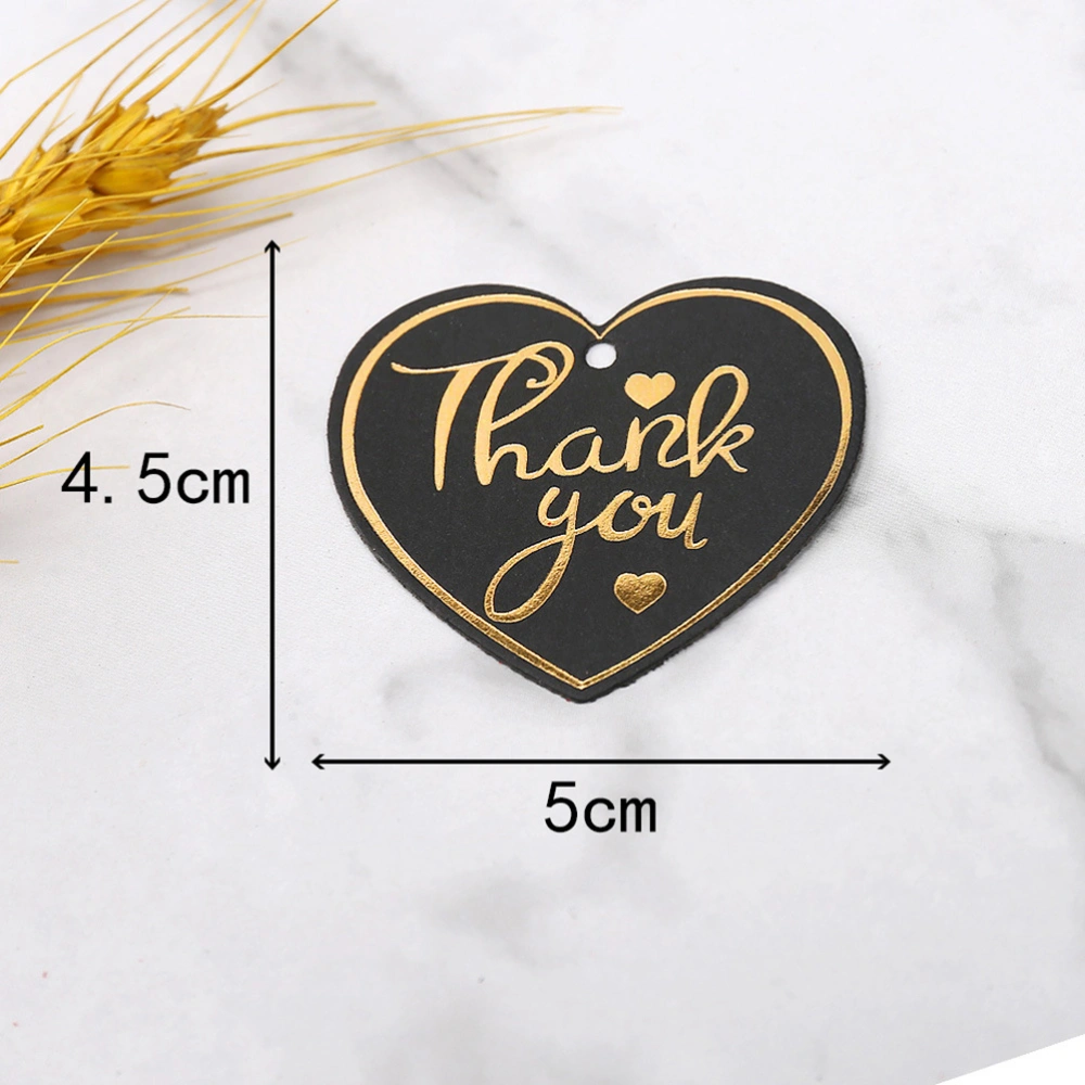 200pcs Heart Shaped Thank You Tags Wedding Favors Tags Gift Labels Tags