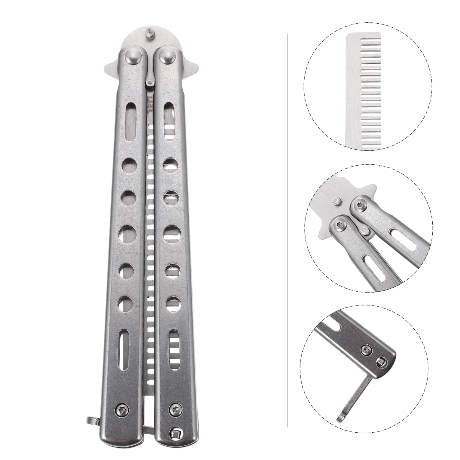 Balisong Comb Trainer Folding Practice Tool Professional Hand Practice Tool