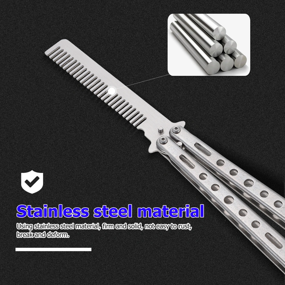 Balisong Comb Trainer Folding Practice Tool Professional Hand Practice Tool