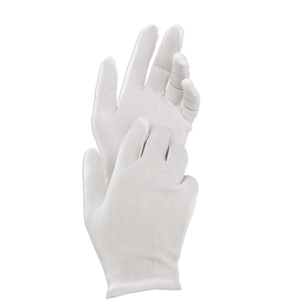 Lightweight Nylon Protective Glove Film Handling Glove Working Glove - 8 pairs/set (White)