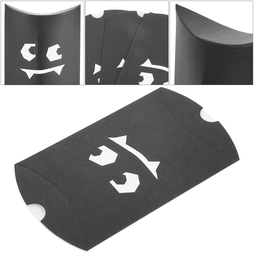 12pcs Halloween Paper Candy Box Pillow Shaped Gift Packing Box Storage Box