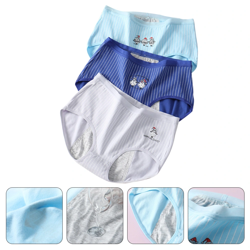 3pcs Leak-proof Period Underpants Menstrual Women Underpants Breathable Briefs