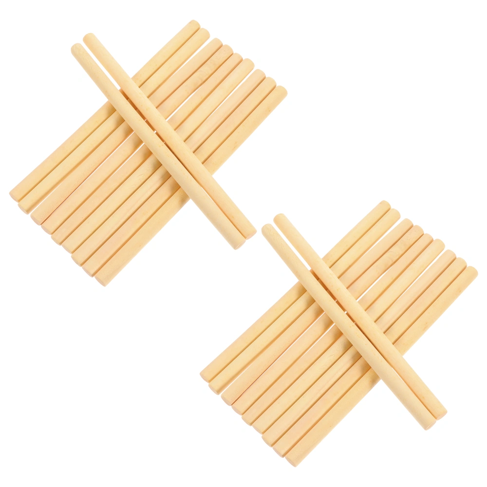 100pcs Mini Tapestry Wooden Rods Handcraft DIY Accessories DIY Wooden Rods