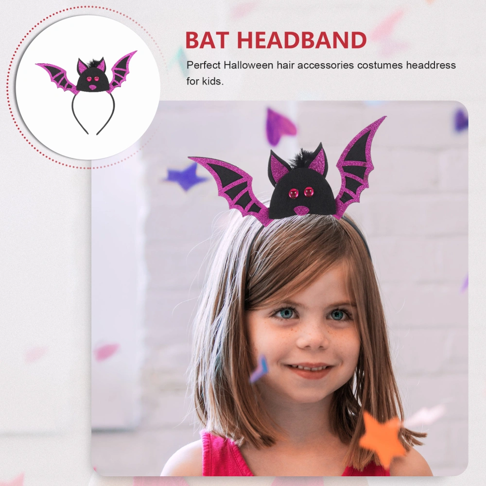 Creative Bat Pattern Hairband Practical Halloween Party Woman Hairband Headdress