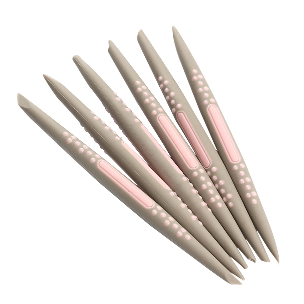 6PCS Fondant Modelling Tools Cake Decorating Carving Tools for Sugarcraft Gum Paste Chocolate - Random Color