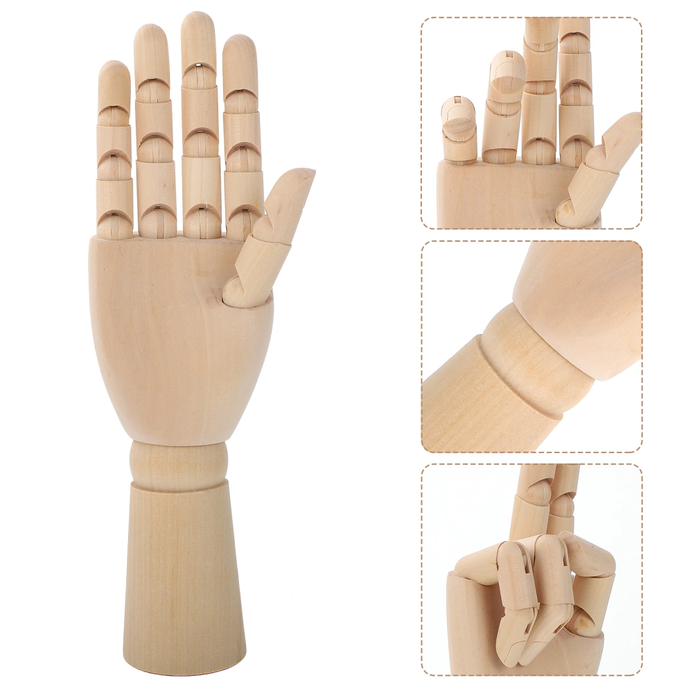 Wooden Hand Model Flexible Moveable Fingers Hand Manikin Hand Figure Sketching Hand