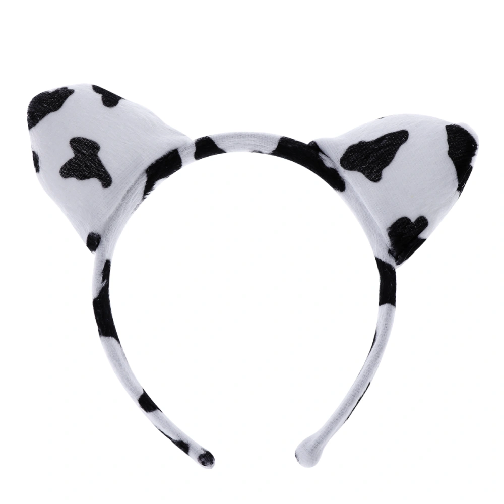 Kids Animals Ears Headband Party Cosplay Costume Headdress Hair Headpiece (Cow Horn B Style)