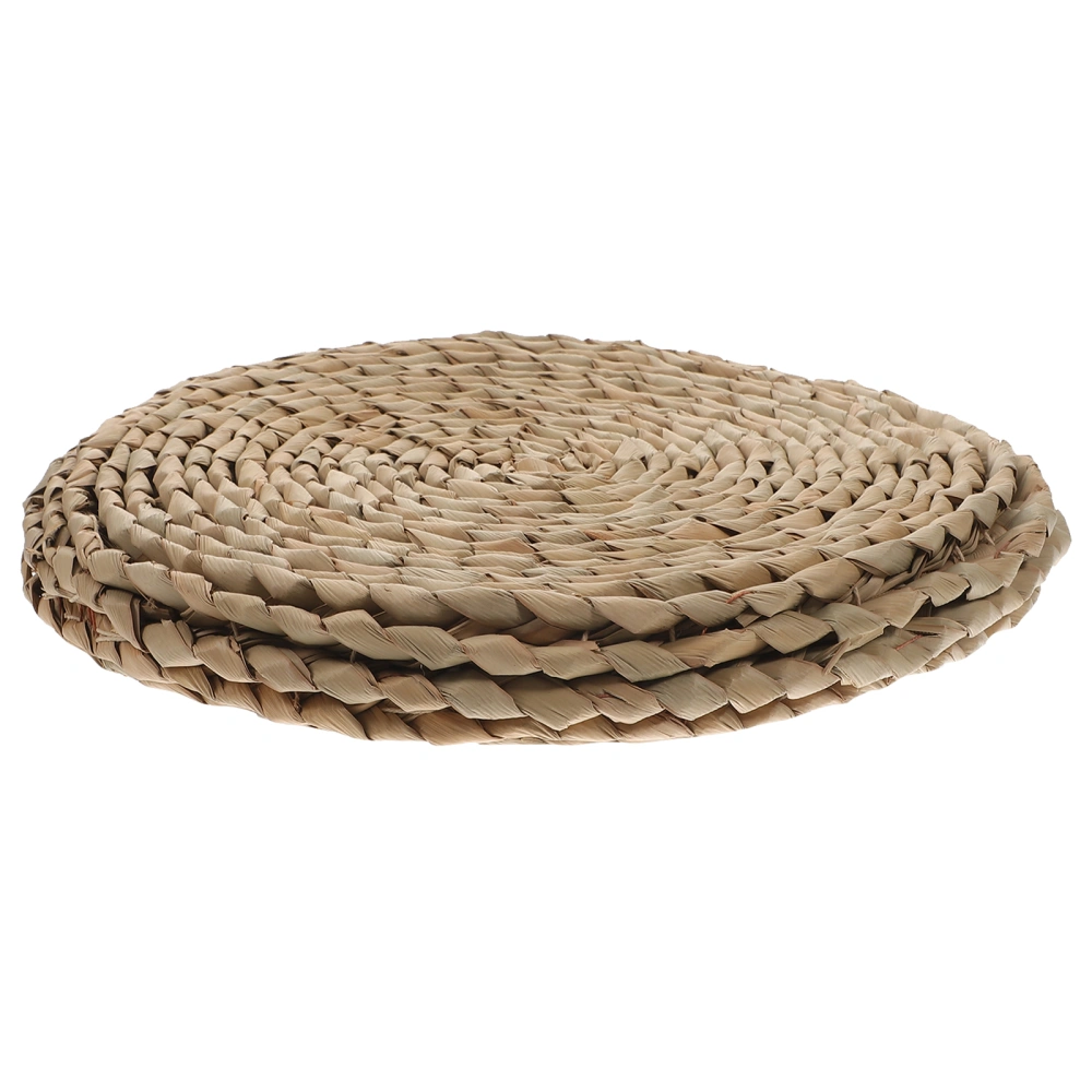 Hand Woven Floor Pillow Round Chair Pad Cushion Floor Pillow Hand Woven Sitting Seat Pad