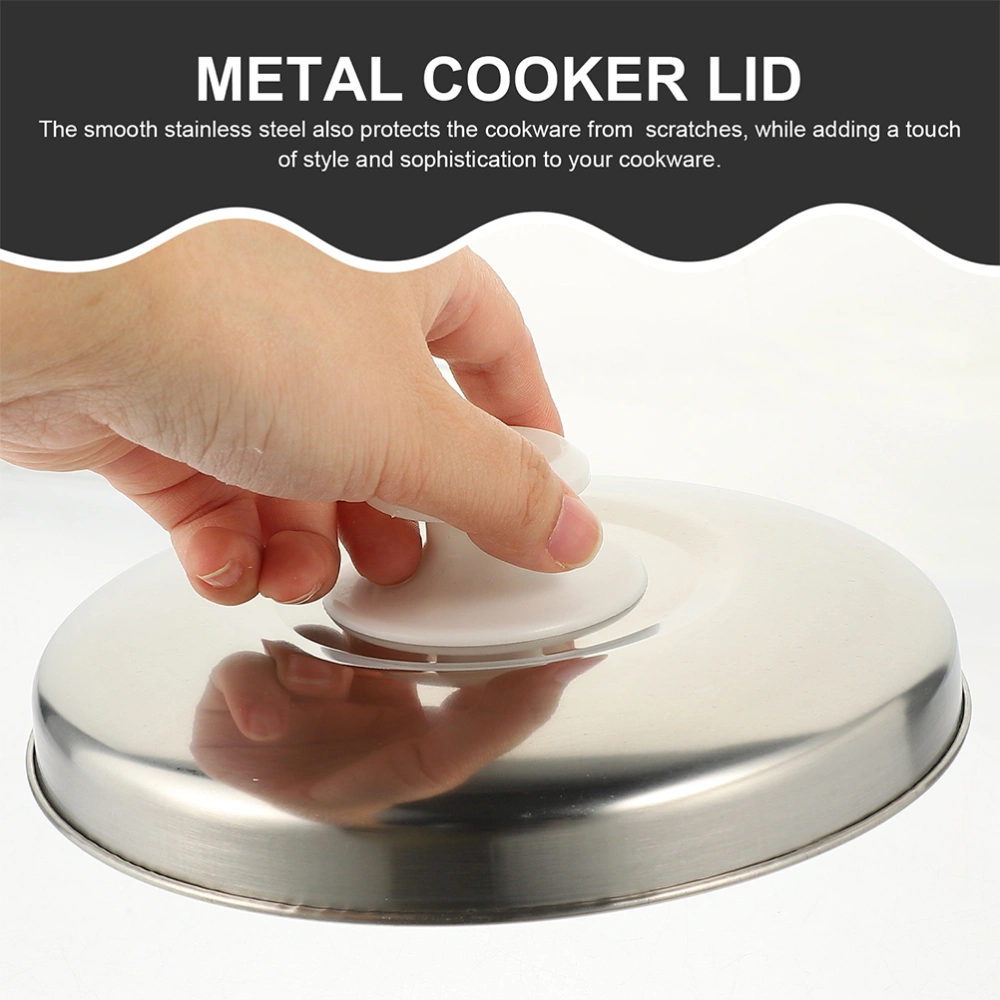 Rice Cooker Lid Metal Rice Cooker Cover Rice Pans Lid Reusable Cooker Cover Anti-scald Pot Cover