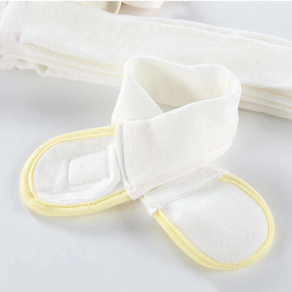 3pcs Cotton Infant Baby Diaper Fixing Tape Adjustable Convenient Reusable Diaper Fixed Belt (Blue/Yellow/Pink, Each Color 1pc)