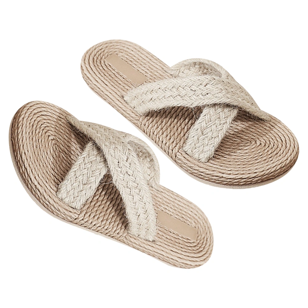 1 Pair Japanese Style Slippers Household Slippers Indoor Sandals for Summer