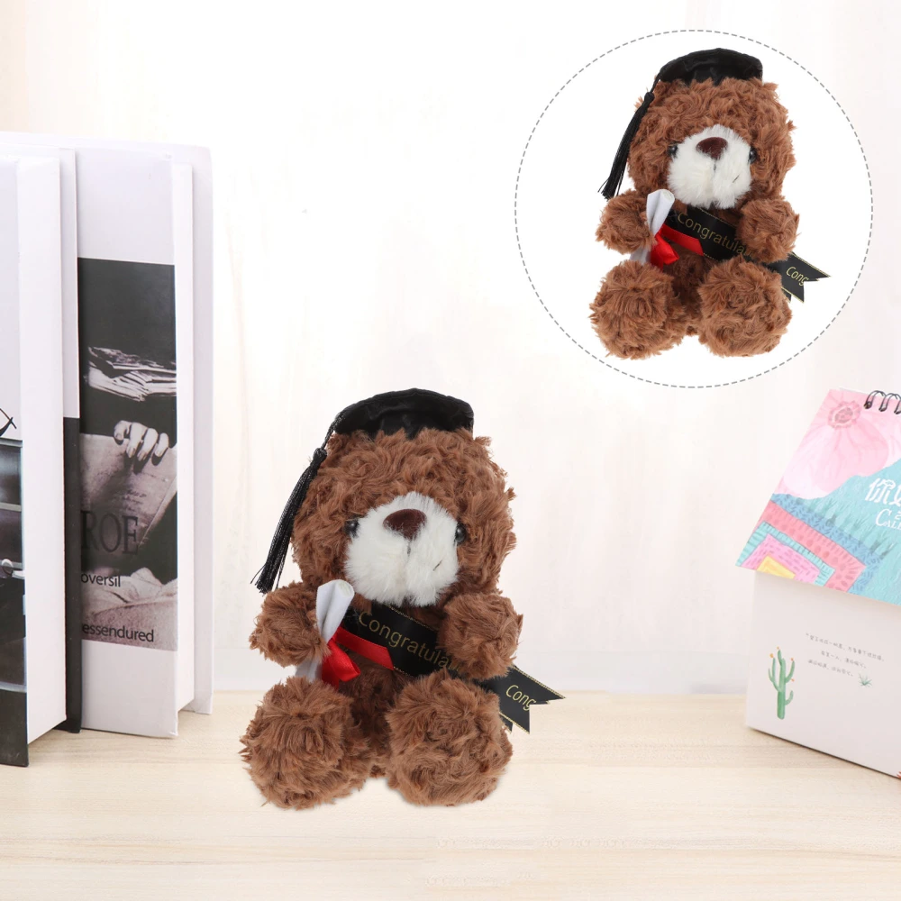 Decorative Plush Animal Graduation Bear Stuffed Plush Graduation Bear with Sash