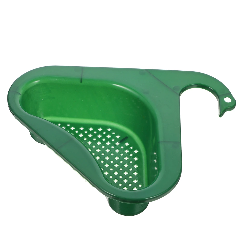 Kitchen Swan Drain Basket Triangular Corner Storage Basket Plastic Sink Filter