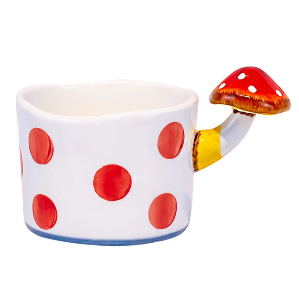 Mushroom Shaped Ceramic Cup Portable Breakfast Cup Lovely Coffee Cup Water Mug