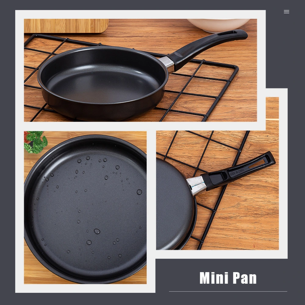 1pc Mini Omelette Pan Small Flat Bottom Non-stick Induction Gas Cooker Universal