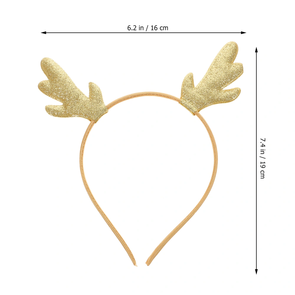 4pcs Festive Headband Antler Shape Hair Band Lovely Hair Hair Accessory