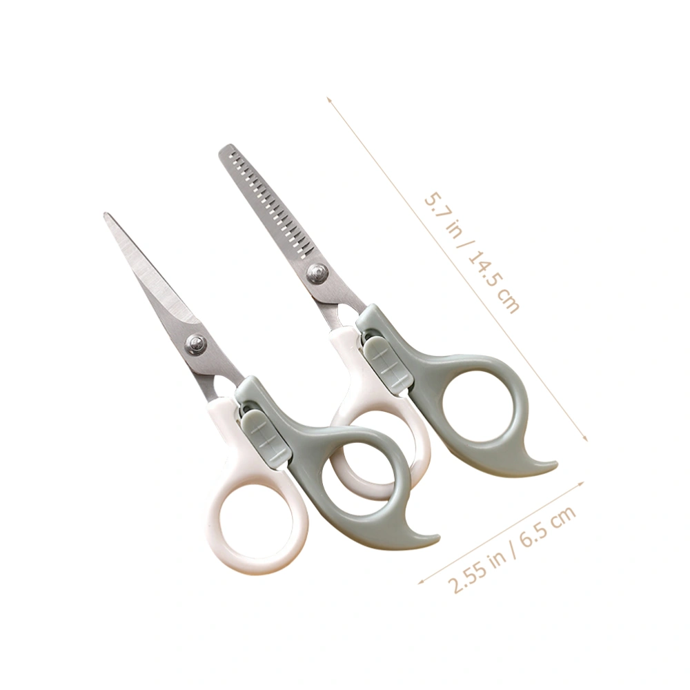 1 Set Baby Hair Cutting Scissors Stainless Steel Hair Thinning Shears Kids Hair Scissor