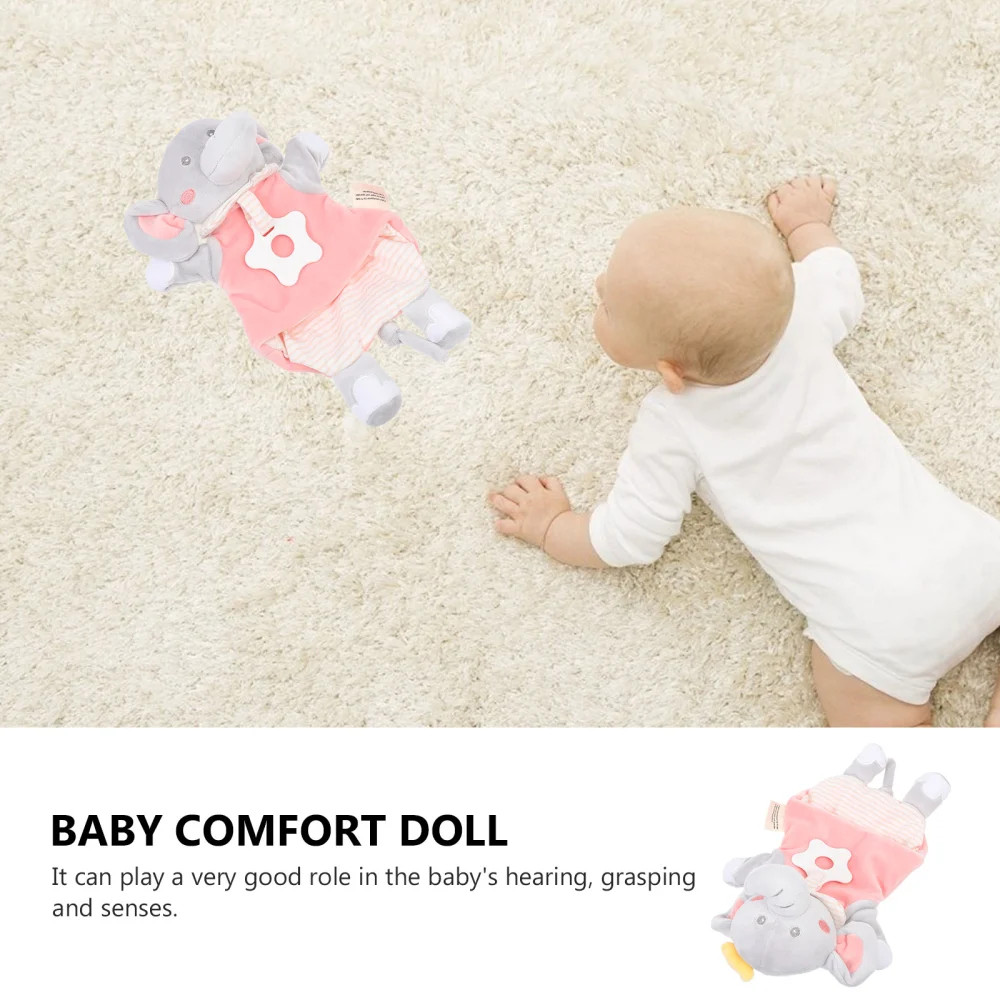 Baby Soothing Doll Cartoon Elegant Design Soothing Hand Puppet Appease Towel