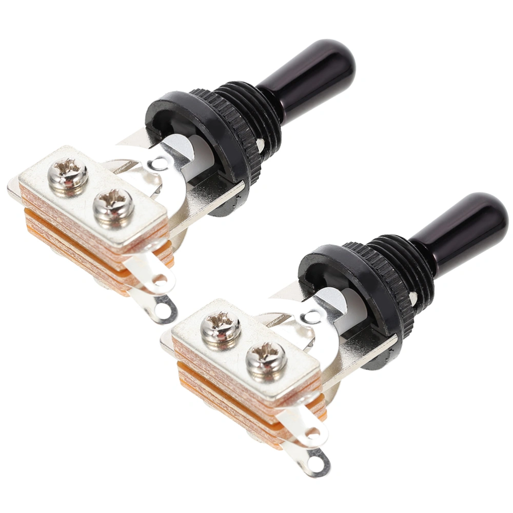 2Pcs Guitar 3 Way Switch Metal Pickup Selector Toggle Switch Electric Guitar Accessory