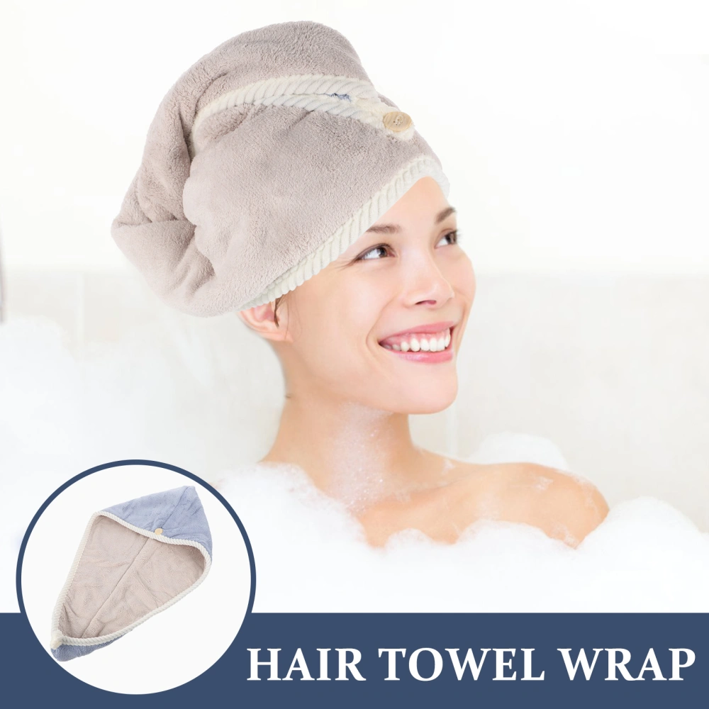 Hair Drying Towel Hair Towel Wrap Fast Drying Hair Hat Water Absorbent Hair Hat Head Wrap Towel