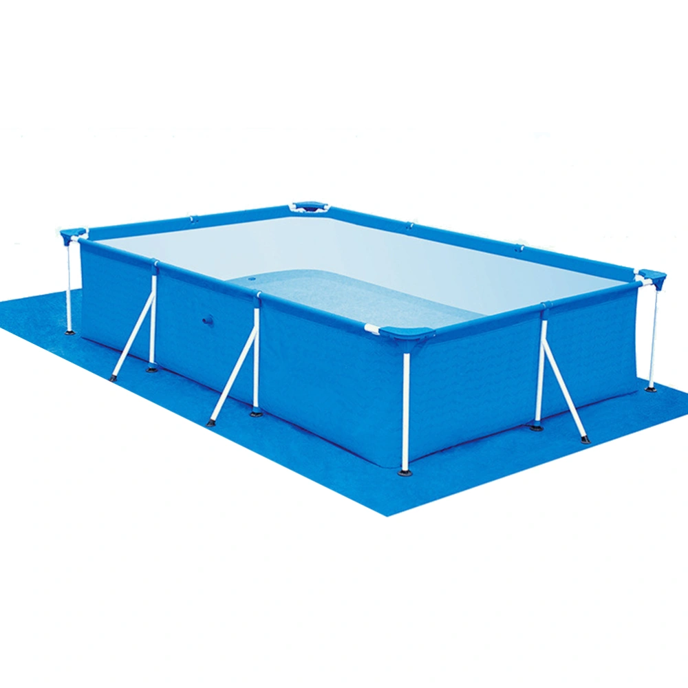 PE Fabric Weaving Pool Accessories Pool Anti-skid Waterproof Dustproof Cover Floor Pad for Pools Inflatable Swimming (Blue, 335x335cm)