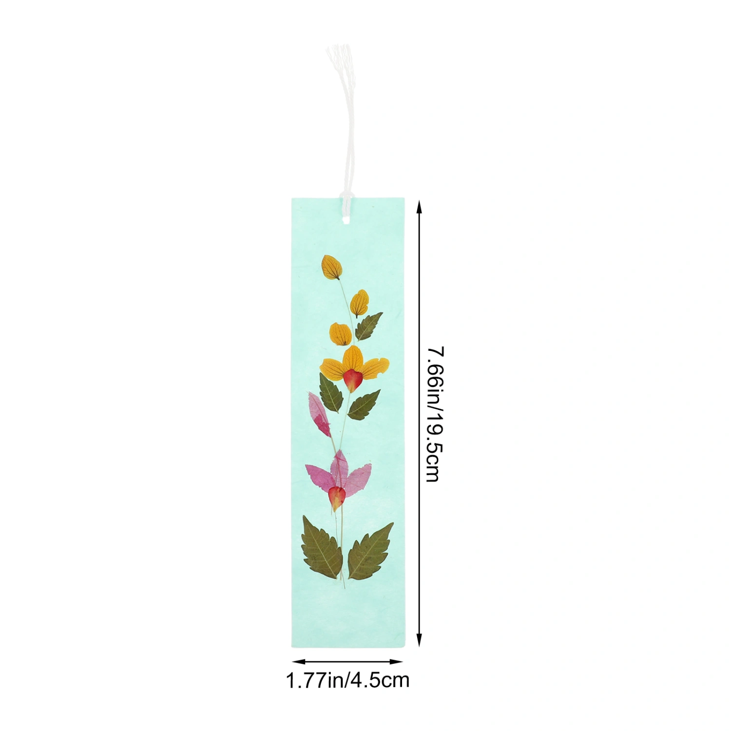 4pcs Natural Dried Flowers Bookmarks DIY Materials Unique Bookmarks (Random Color)