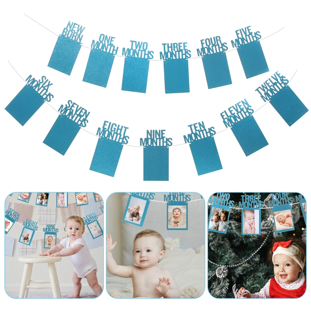 1 Set Photo String Diy Picture Frame String Glitter Photograph Bunting Garland