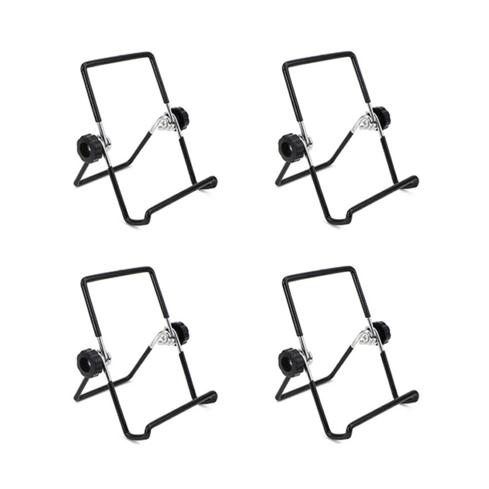 4PCS Foldable Sprouting Lid Stands Kit Portable Sprouting Jar Stand Phone Tablet Stand - S (Black)