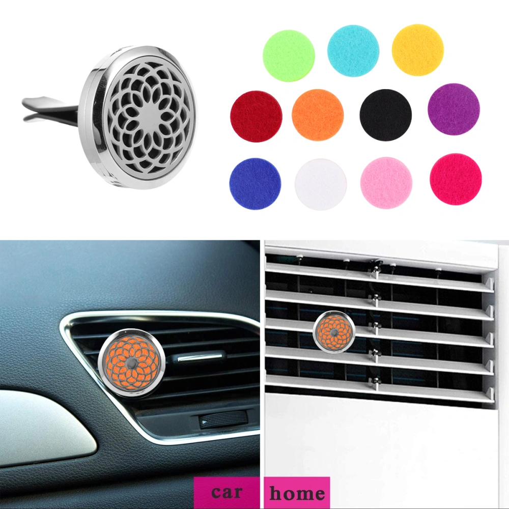 1 Set Hollow Car Aromatherapy Clip Vent Diffuser Flower Shape Air Freshener Clip