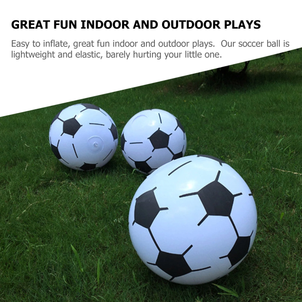 6pcs Inflatable Football Toys Kids Beach Balls Inflatable Soccer Kids Traditional Football