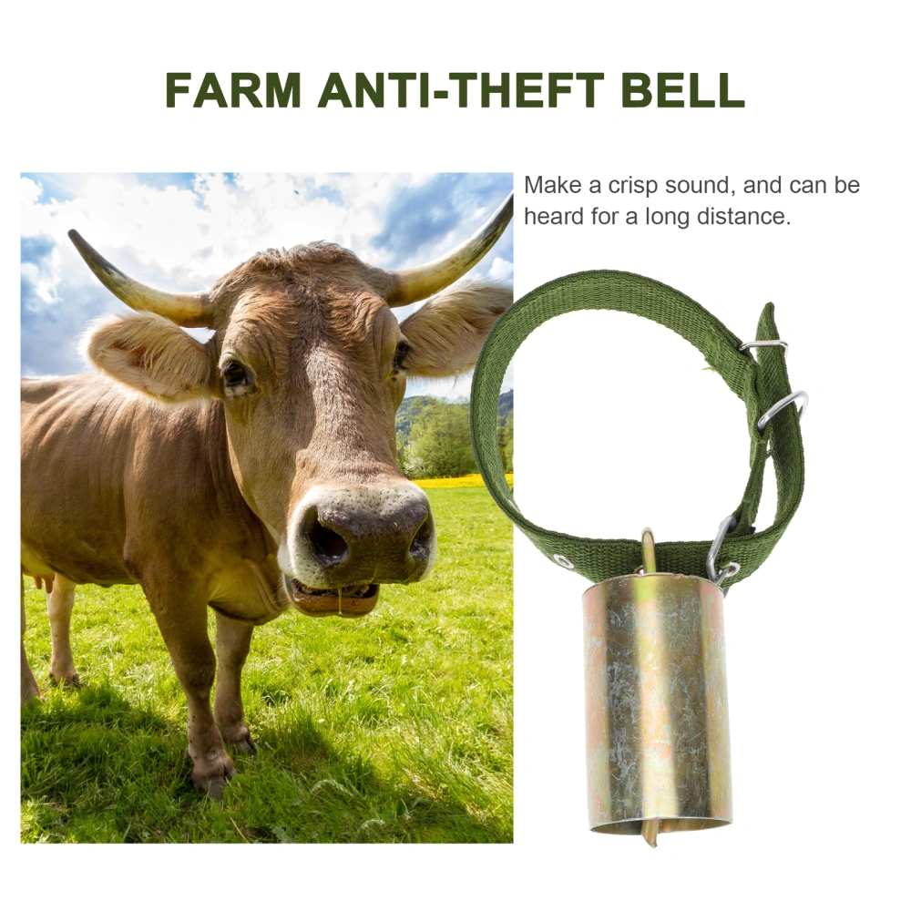 1pc Anti-lost Animal Bell Grazing Supply Bell Pendant for Cow Horse Sheep Random Rope Style