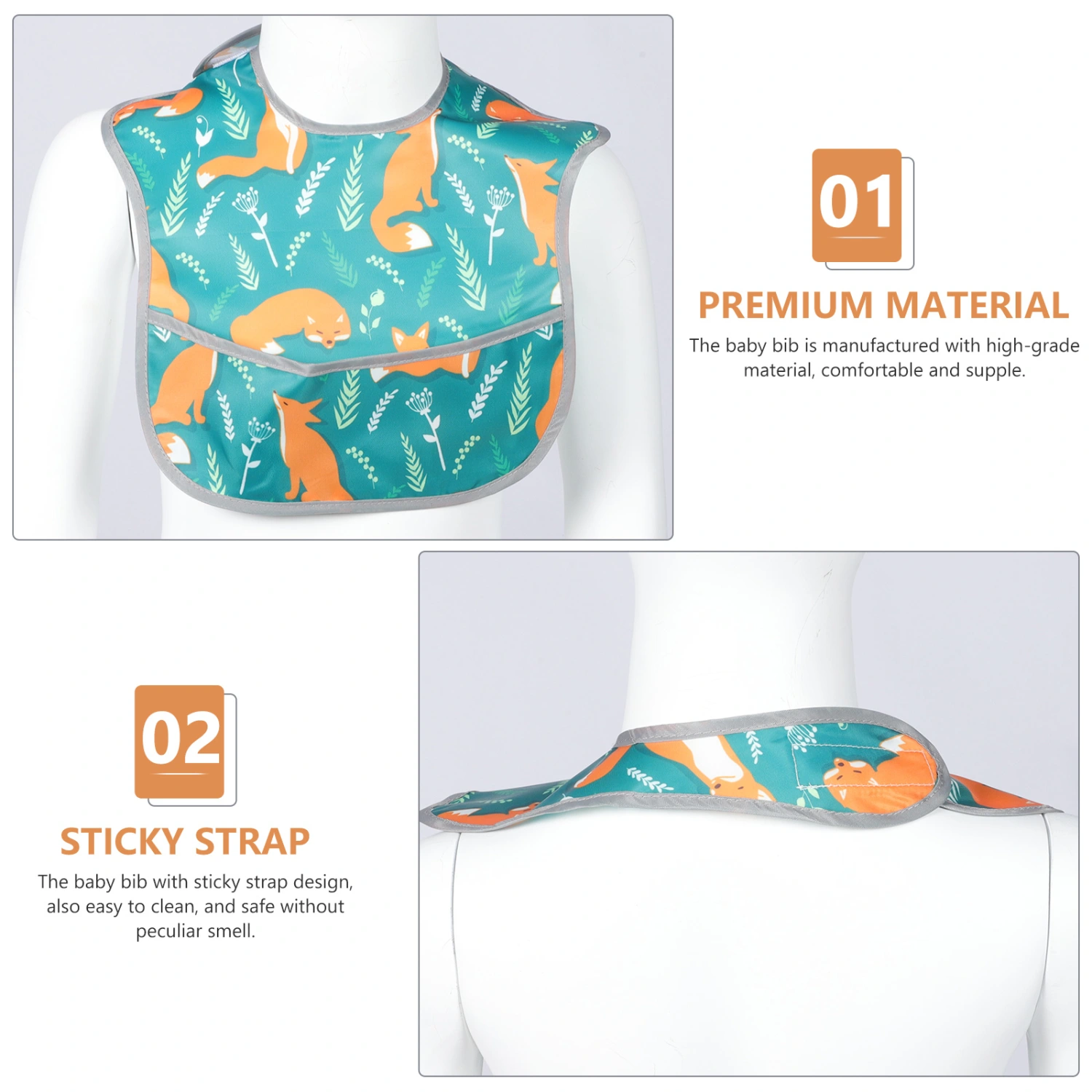 3Pcs Adjustable Baby Bibs Baby Eating Bibs Toddler Bibs Baby Saliva Cloth Baby Gift