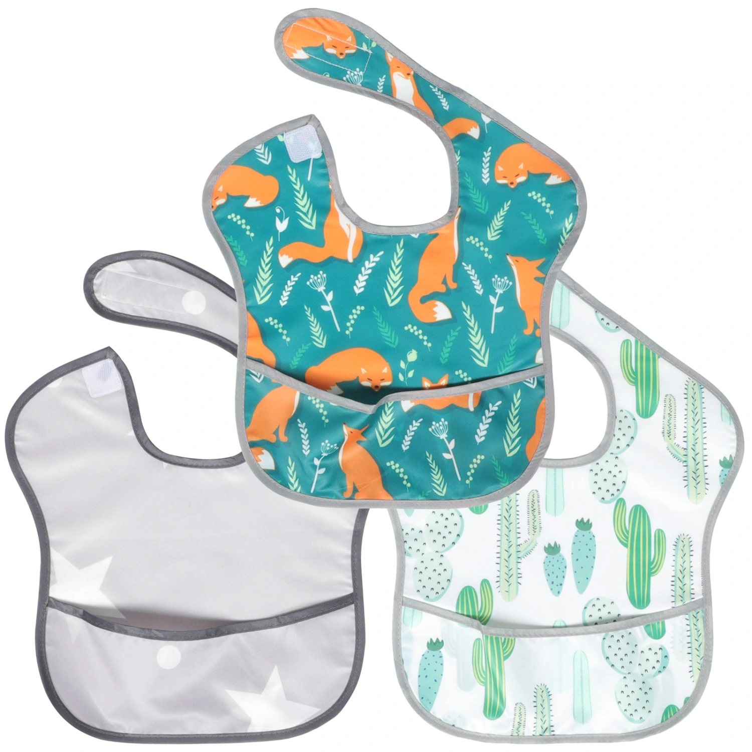 3Pcs Adjustable Baby Bibs Baby Eating Bibs Toddler Bibs Baby Saliva Cloth Baby Gift
