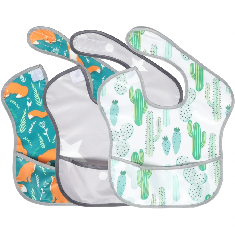 3Pcs Adjustable Baby Bibs Baby Eating Bibs Toddler Bibs Baby Saliva Cloth Baby Gift