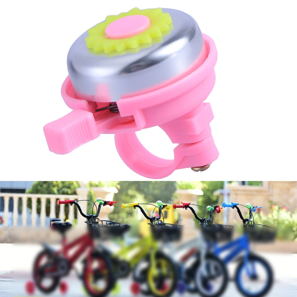 2pcs Funny Bell Horns Bike Daisy Flower Cycling Ring Alarm Sunflower Style Bell Handle Bar Bell Chrysanthemum Bike Bell for Kids Children(Random Color)